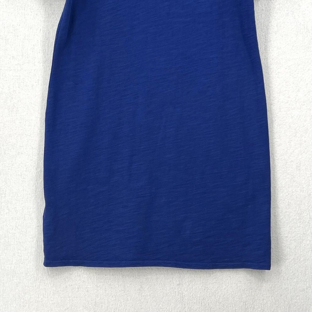 NATION LTD Mallory Dress Womens Blue Small Blue V-neck Short Sleeve T-shirt NEW - Picture 8 of 16